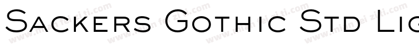 Sackers Gothic Std Light (En têtes)字体转换
